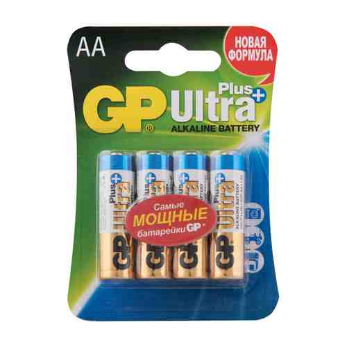 Батарейка GP Ultra Plus AA 4шт арт. 1001252407