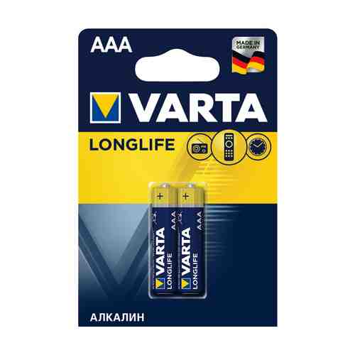 Батарейка VARTA LONGLIFE AAA блистер 2шт арт. 1000973206