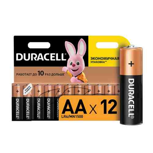 Батарейки DURACELL LR06 AA 12шт арт. 1001103250