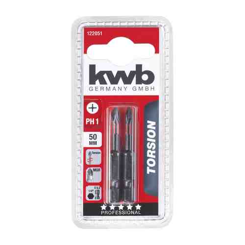 Бита KWB PH1 50мм torsion 2шт арт. 1001239378