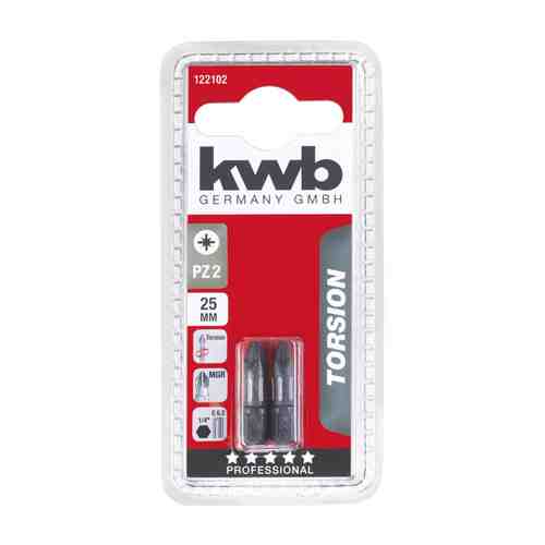 Бита KWB PZ2 25мм torsion 2шт арт. 1001239376