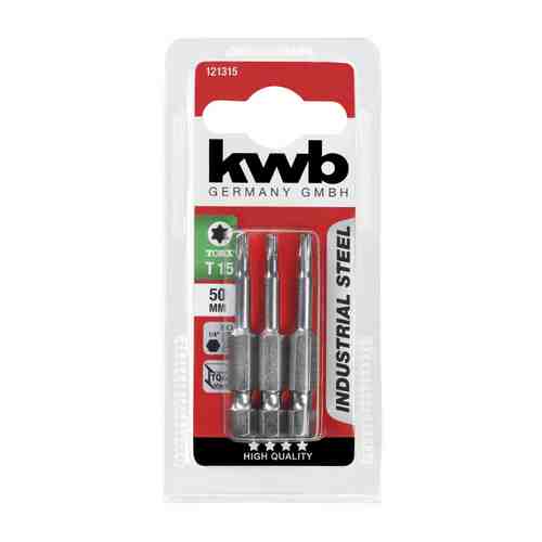 Бита KWB TORX15 50мм 3шт арт. 1001239393