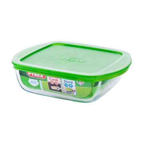 Блюдо для запекания PYREX Cook&Store 20х17х5,5см с крышкой жаропрочное стекло арт. 1000815696