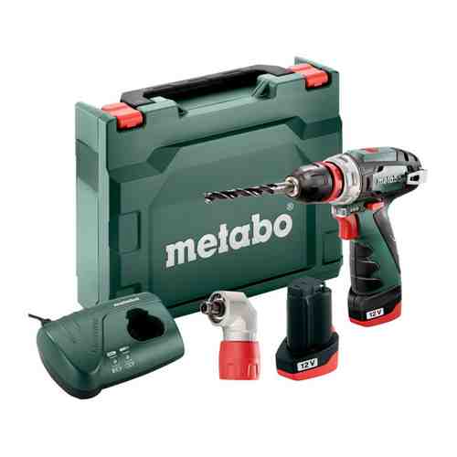 Дрель-шуруповерт METABO PowerMaxx BS Quick BASIC 12В Li-ion 2Ач 2 аккумулятора арт. 1001438017