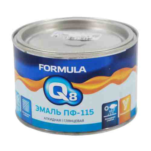 Эмаль Q8 Formula ПФ-115 0,4кг зеленая, арт.ЭК000133192 арт. 1001299878