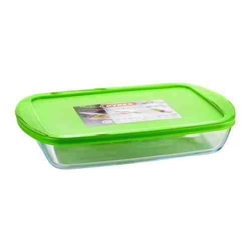 Форма PYREX Cook&Store 40х27х7см прямоугольная с крышкой жаропрочное стекло арт. 1001310639