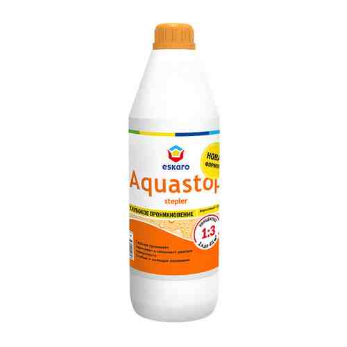 Грунт акриловый ESKARO Aquastop Stepler укрепляющий концентрат 1л, арт.4630042541504 арт. 1001425709