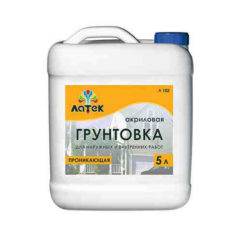 Грунт акриловый ЛАТЕК Л102 универсальный 5л, арт. 4607067844903 арт. 1001329816