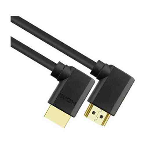 Кабель HDMI-HDMI v.2.0B, HDR угловой 1.8 м черн. арт. 1001406396