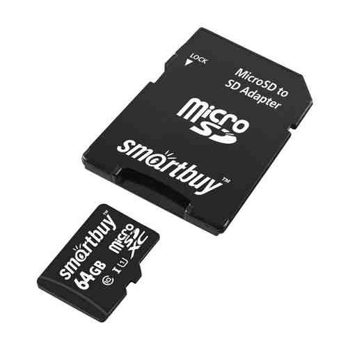 Карта памяти microSDXC SMARTBUY 64GB Class 10 UHS-1 арт. 1001382277