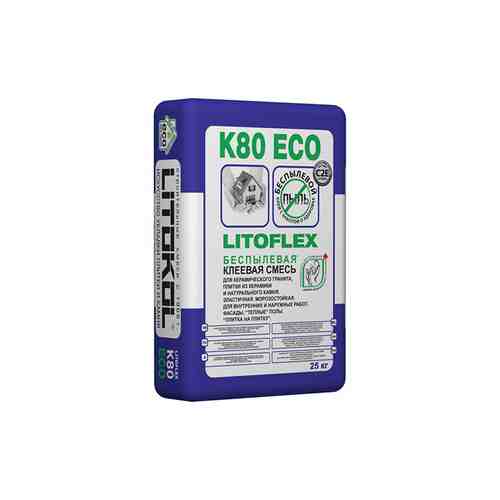 Клей для керам. плитки LITOKOL LITOFLEX K80 ECO 25кг, арт.K80E/25 арт. 1001042236