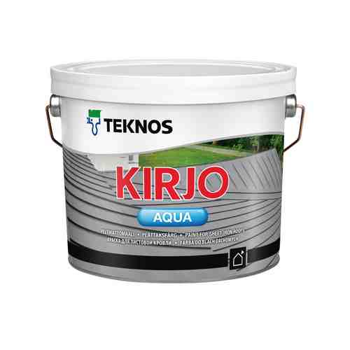 Краска акрилатная кровельная ТEKNOS Kirjo Aqua база А 2,7л белая, арт.ЭК000130364 арт. 1001327182