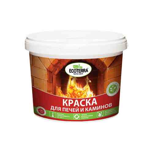 Краска для печей ECOTERRA, белая 2.5 кг., арт.ЭК000117236 арт. 1000895845