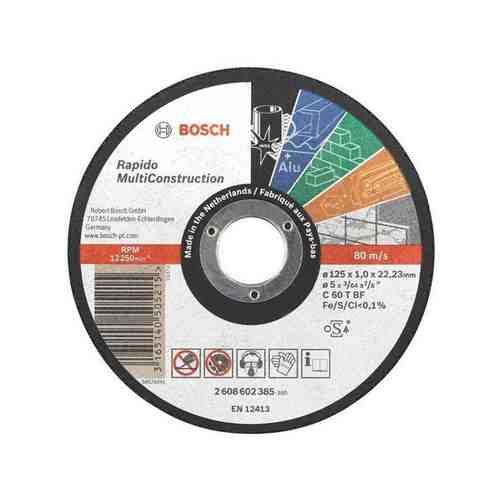 Круг отрезной BOSCH Multiconstruction 115x22,2х1,0мм арт. 1000759842