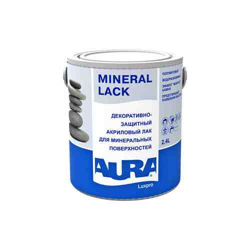 Лак акриловый AURA Mineral Lack 2,4л декоративно-защитный, арт.4607003916022 арт. 1001037305