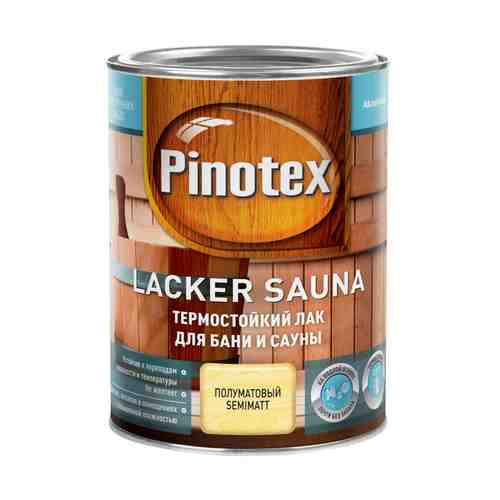 Лак для саун PINOTEX Lacker Sauna 1л полуматовый, арт.5254107 арт. 1001162576