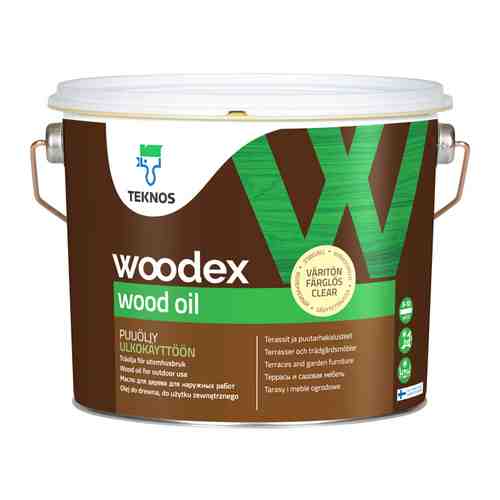 Масло для дерева ТEKNOS Woodex Wood Oil 2,7л бесцветное, арт.ЭК000129667 арт. 1001174475