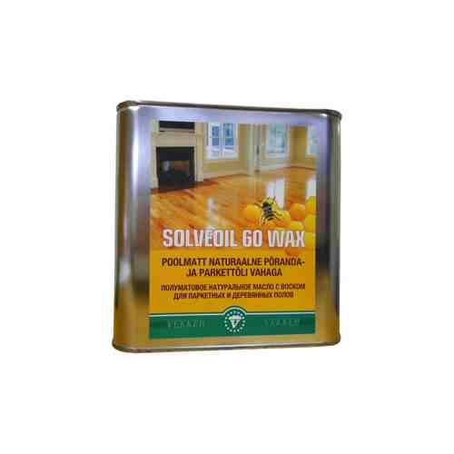 Масло для пола VEKKER Wood Oil Solveoil 60 Wax с воском 2,5л, арт.SH000317 арт. 1001122346