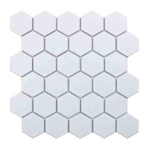 Мозаика керамическая 27,8х26,5х0,6 Homework Hexagon small, матовая белая арт. 1001310648