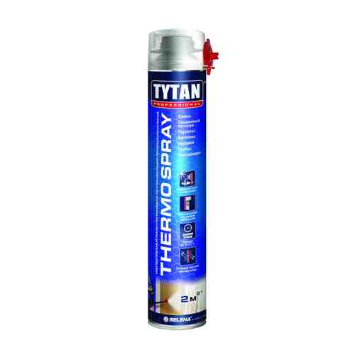 Пена теплоизоляционная TYTAN Professional Thermospray напыляемая 870мл белая, арт.66220 арт. 1001256093