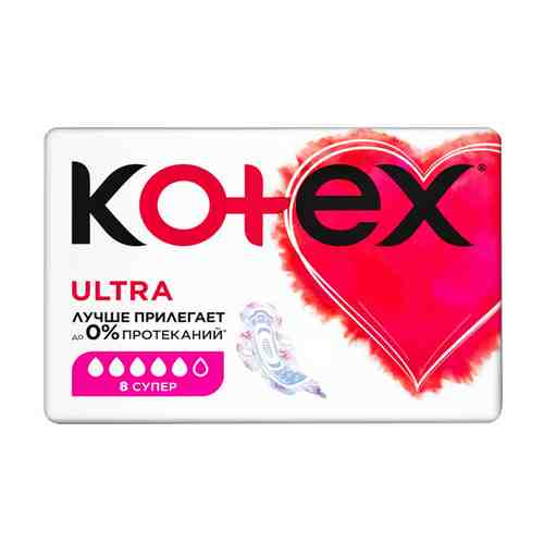 Прокладки KOTEX Ultra Супер 8шт арт. 1001128435