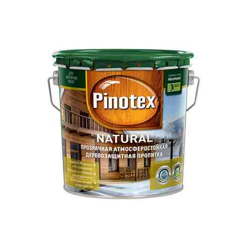 Средство деревозащитное PINOTEX Natural 2,7л бесцветное, арт.5195722 арт. 1000966076