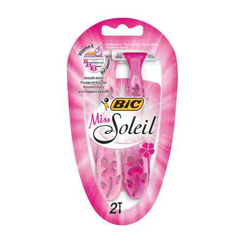 Станок для бритья BIC Miss Soleil 2шт одноразовый женский арт. 1001201574