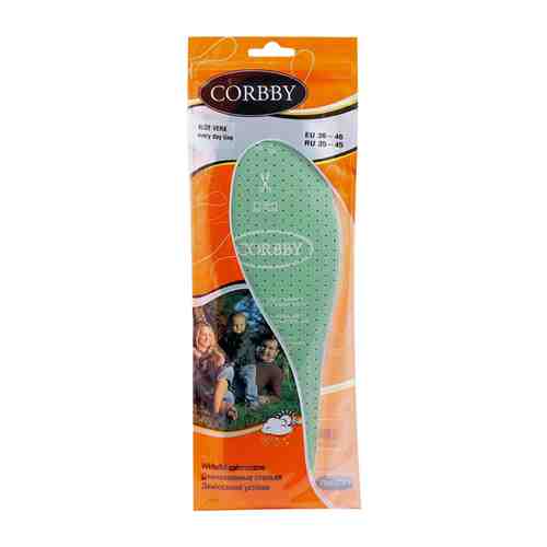 Стельки CORBBY Aloe Vera с экстрактом Алое безразмерные арт. 1001279342